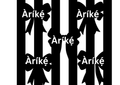 Arike Black and White Bow Silk Scarf